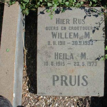 PRUIS Willem M. 1911-1993 &amp; Heila M. 1915-1973