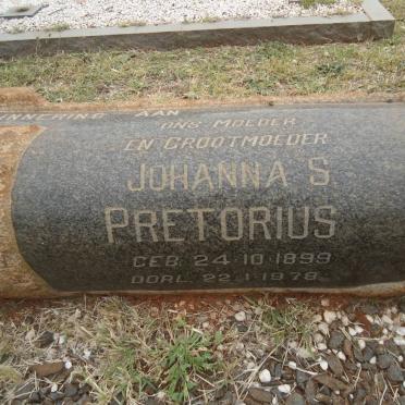 PRETORIUS Johanna S. 1899-1978