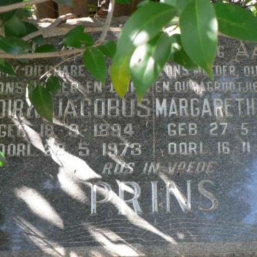 PRINS Dirk Jacobus 1894-1973 &amp; Margaretha G.S. 1904-1995