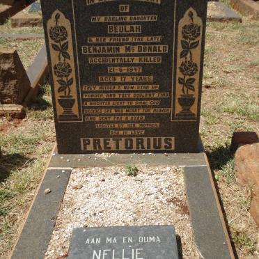 PRETORIUS Beulah -1947 :: McDONALD Benjamin -1947