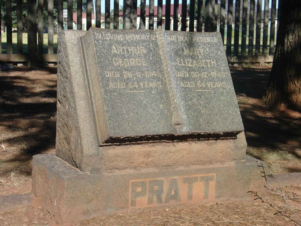 PRATT Arthur George -1943 & Mary Elizabeth -1943