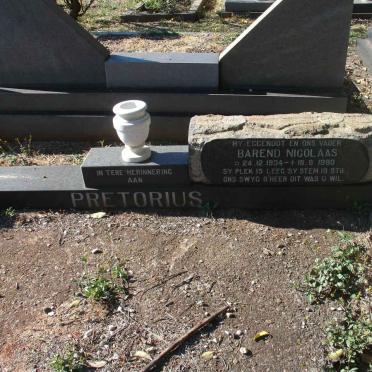 PRETORIUS Barend Nicolaas 1934-1980