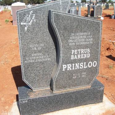 PRINSLOO Petrus Barend 1938-2012