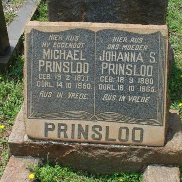PRINSLOO Michael 1877-1950 &amp; Johanna S. 1880-1965