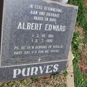 PURVES Albert Edward 1918-1990