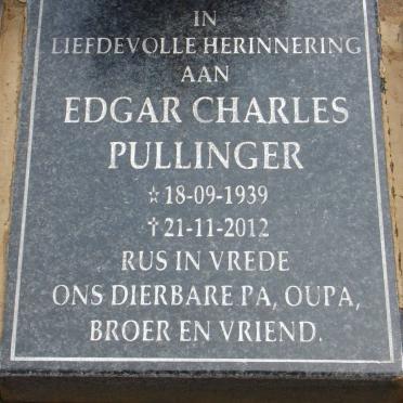 PULLINGER Edgar Charles 1939-2012