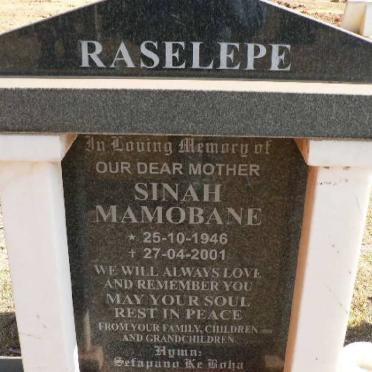 RASELEPE Sinah Mamobane 1946-2001