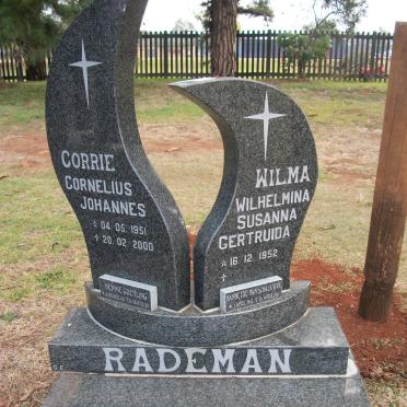 RADEMAN Cornelius Johannes 1951-2000