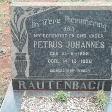 RAUTENBACH Petrus Johannes 1898-1928