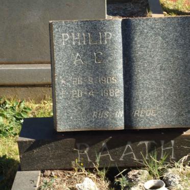 RAATH Philip A.E. 1905-1982