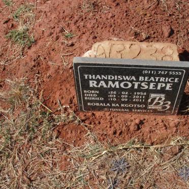 RAMOTSEPE Thandiswa Beatrice 1954-2011