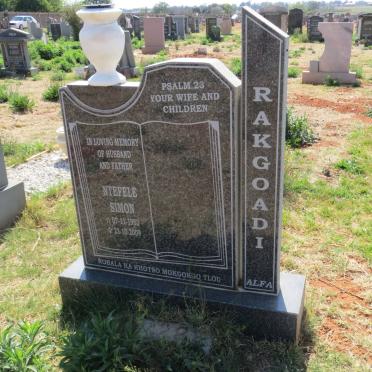 RAKGOADI Ntefele Simon 1952-2009