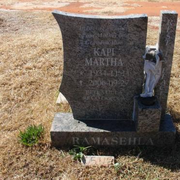 RAMASEHLA Kapi Martha 1934-2006