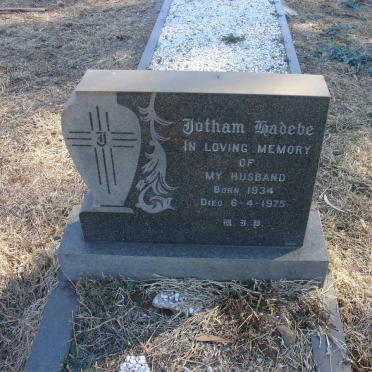 RADEBE Jotham 1934-1975
