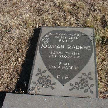 RADEBE Jossiah 1918-1936