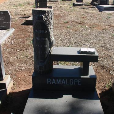 RAMALOPE Phatsoane Phillemon 1919-1971
