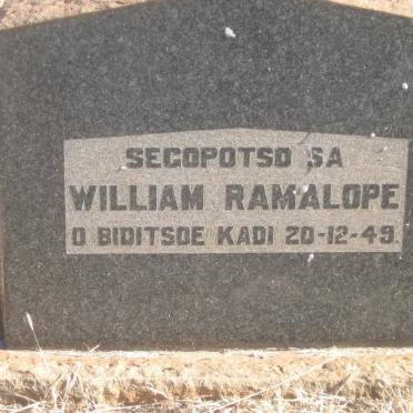 RAMALOPE William -1949