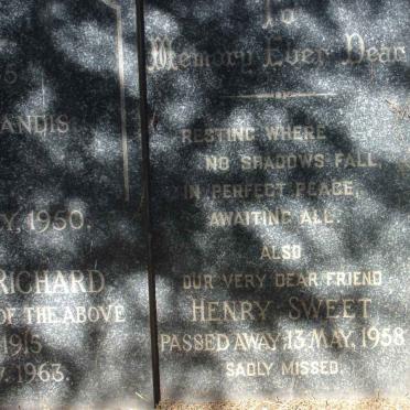 RAYNER Harry 1865-1950 :: RAYNER Harry Edward Richard 1914-1963 :: SWEET Henry -1958