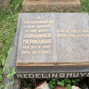 REDELINGHUYS Johannes Hermanus 1891-1957
