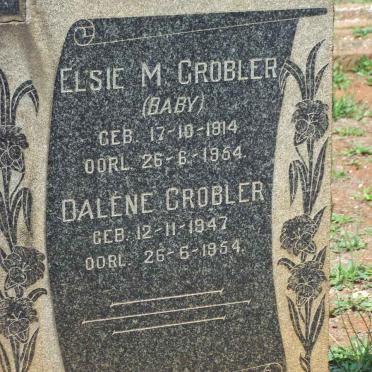 RENSBURG Annie S. 1884-1951 :: GROBLER Persis 1943-1954