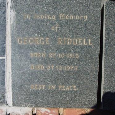 RIDDELL George 1910-1973