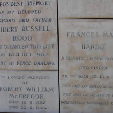 ROOD :: McGREGOR :: HARDIE