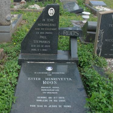 ROOS Paul Stephanus 1926-1967 &amp; Ester Henriyetta 1928-2006