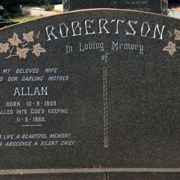 ROBERTSON Allan 1909-1960