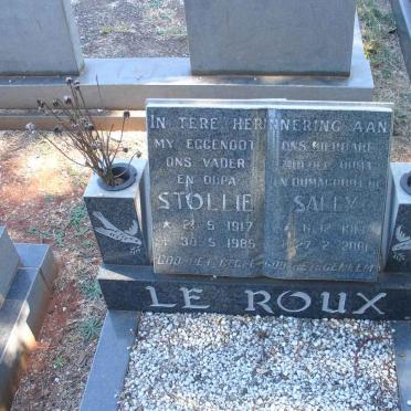 ROUX Stollie, le 1917-1985 &amp; Sally -2001