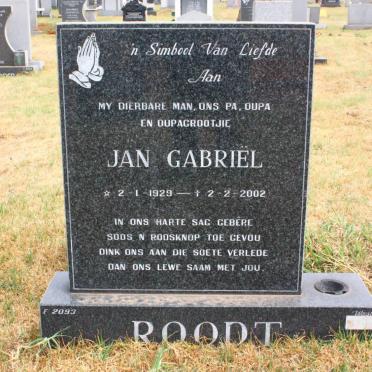 ROODT Jan Gabriel 1929-2002