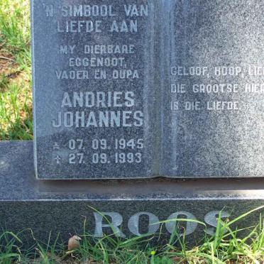 ROOS Andries Johannes 1945-1993