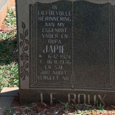 ROUX Japie, le 1924-1976