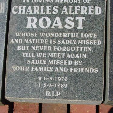 ROAST Charles Alfred 1970-1989