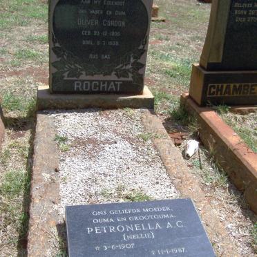 ROCHAT Oliver Gordon 1905-1939 &amp; Petronella A.A. 1907-1987
