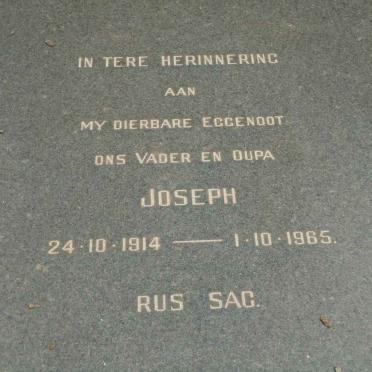ROBERTS Joseph 1914-1965 &amp; Anna 1911-1980 