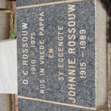 ROSSOUW D.C. 1910-1975 &amp; Johnnie 1915-1989