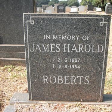 ROBERTS James Harold 1897-1984