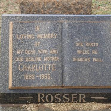 ROSSER Charlotte 1892-1955