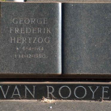 ROOYEN George Frederik Hertzog, van 1914-1980