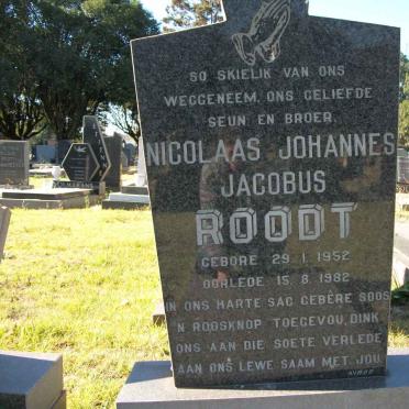 ROODT Nicolaas Johannes Jacobus 1952-1982