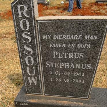 ROSSOUW Petrus Stephanus 1943-2003