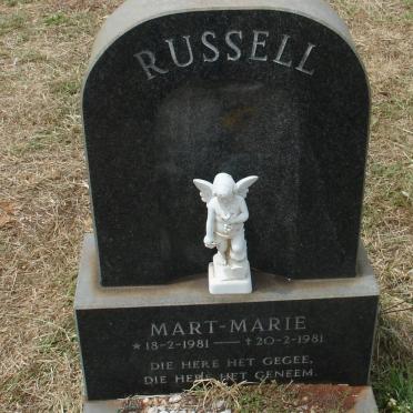 RUSSEL Mart-Marie 1981-1981