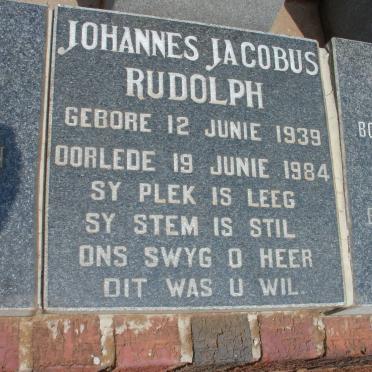 RUDOLPH Johannes Jacobus 1939-1984