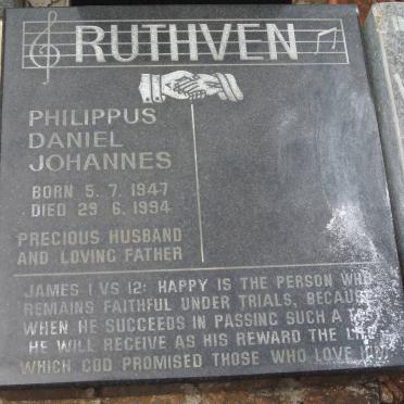 RUTHVEN Philippus Daniel Johannes 1947-1994