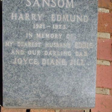 SANSOM Harry Edmund 1921-1973