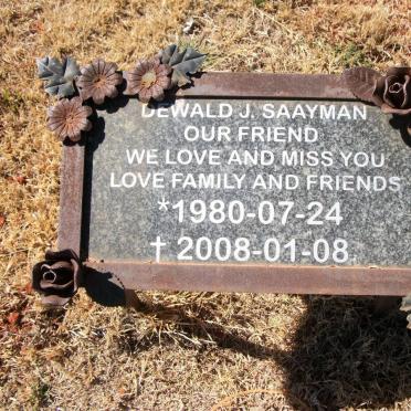 SAAYMAN Dewald J. 1980-2008