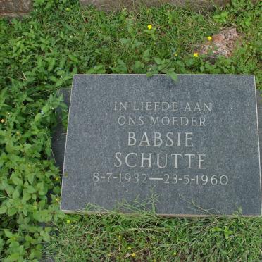 SCHUTTE Babsie 1932-1960