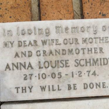 SCHMIDT Anna Louise 1905-1974
