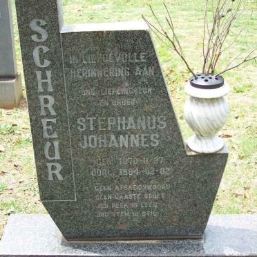 SCHREUR Stephanus Johannes 1970-1994