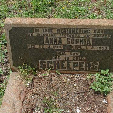 SCHEEPERS Anna Sophia 1919-1953
